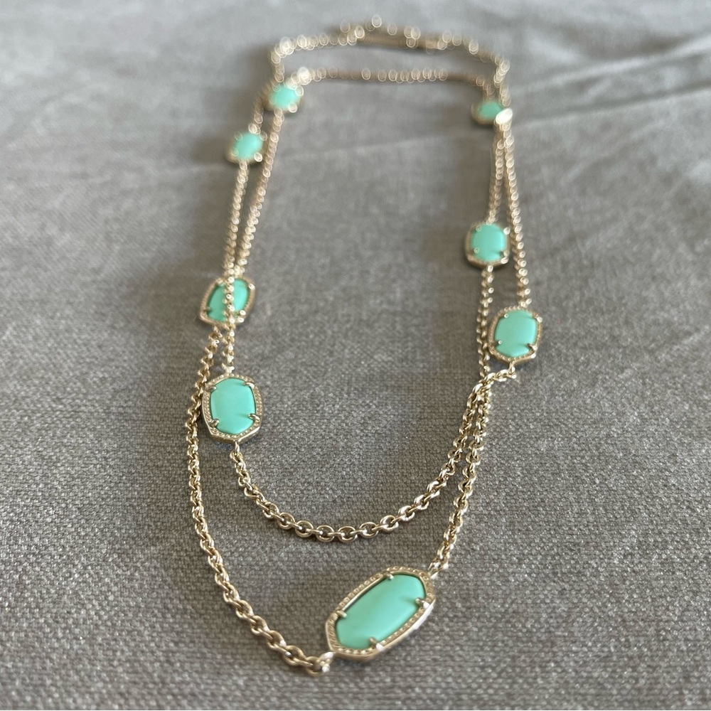 Kendra Scott Mint Green Kellie Necklace
